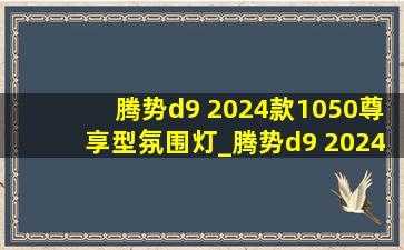 腾势d9 2024款1050尊享型氛围灯_腾势d9 2024款1050尊享型测评